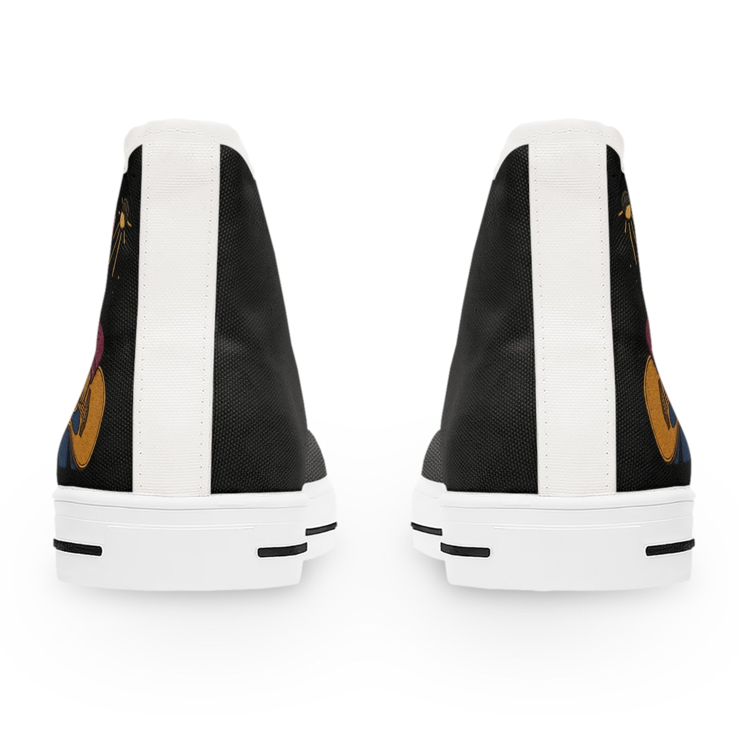 Karma the Armadillo High Top Sneakers - Custom Embroidered Women's Shoes | Armadillostudios™ Character Collection