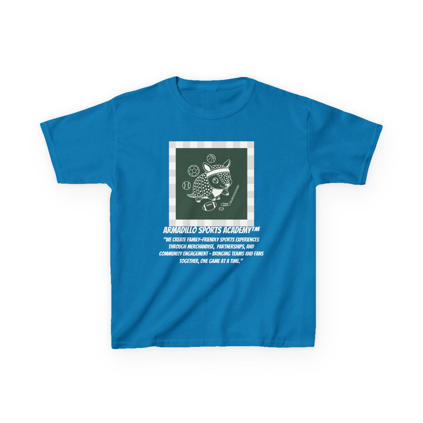 Kids Tee | Armadillo Sports Academy | Youth T-Shirt | Learn your Sport
