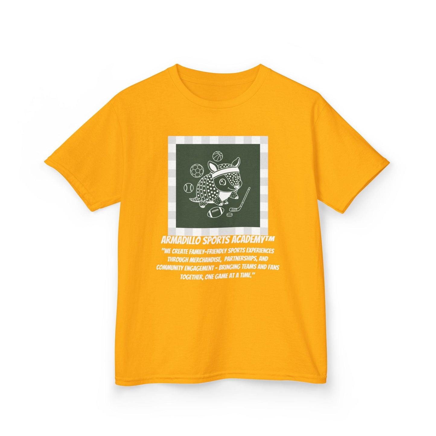 Kids Tee | Armadillo Sports Academy | Youth T-Shirt | Learn your Sport