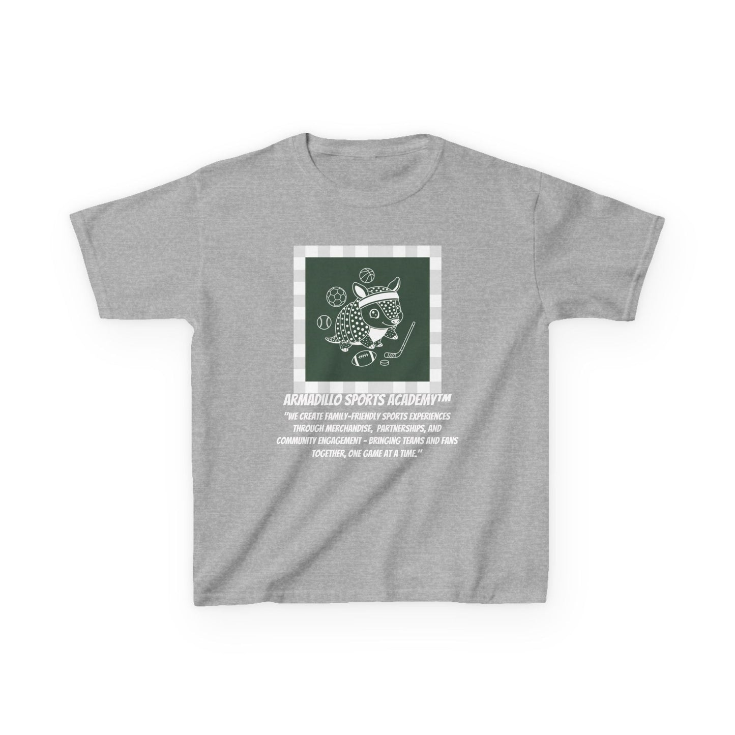 Kids Tee | Armadillo Sports Academy | Youth T-Shirt | Learn your Sport