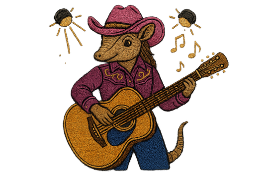 Karma the Armadillo | High Top Sneakers | Custom Embroidered Women's Footwear | Armadillostudios | Character Collection