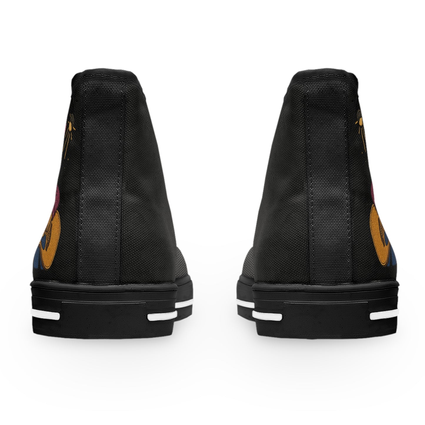 Karma the Armadillo High Top Sneakers - Custom Embroidered Women's Shoes | Armadillostudios™ Character Collection