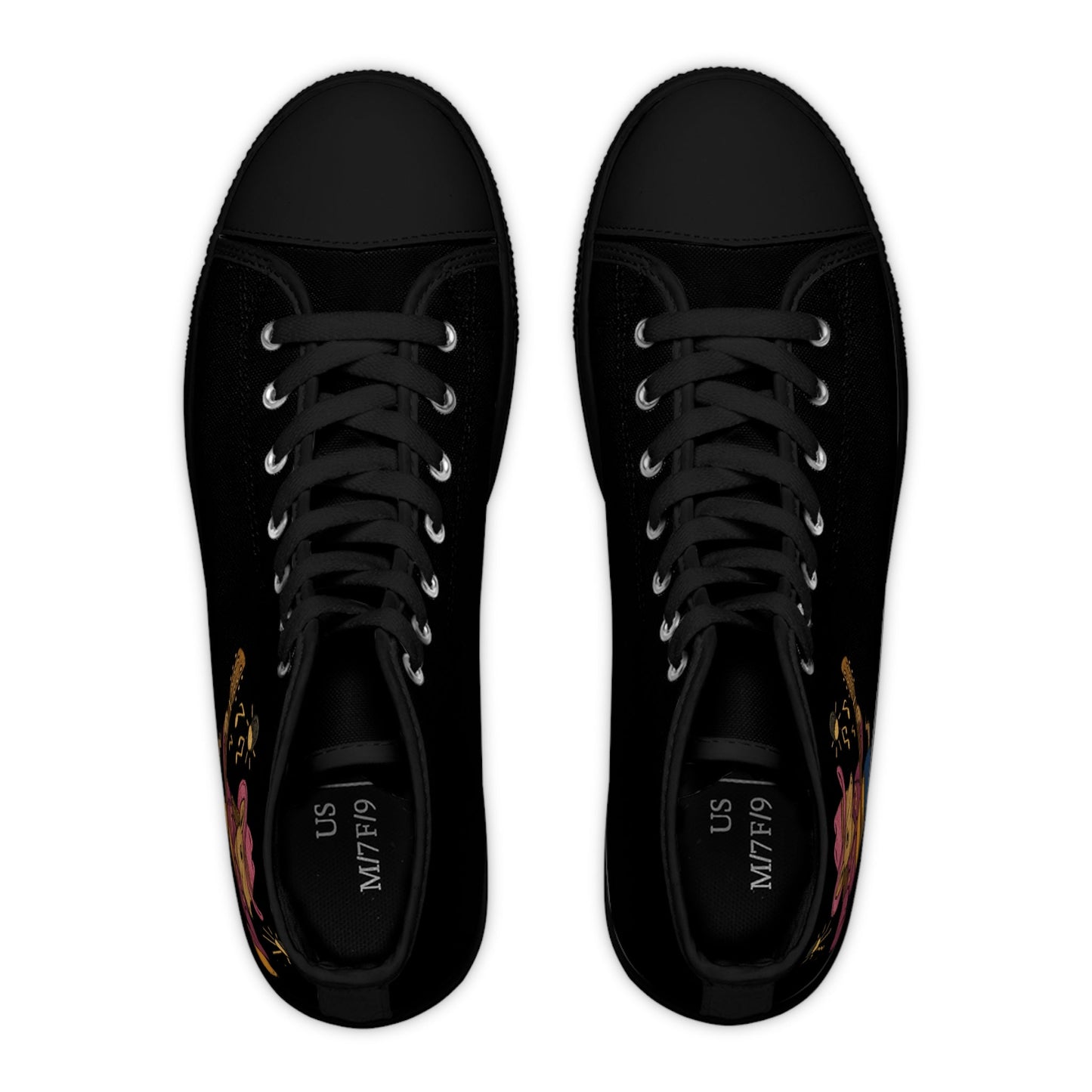 Karma the Armadillo | High Top Sneakers | Custom Embroidered Women's Footwear | Armadillostudios | Character Collection
