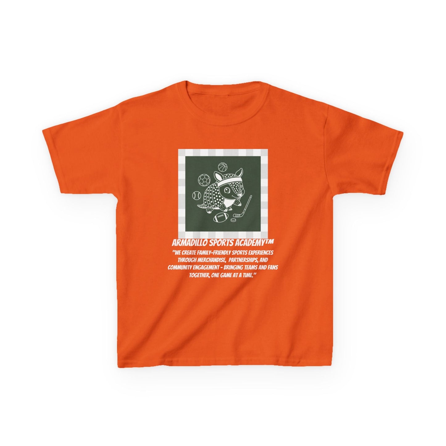 Kids Tee | Armadillo Sports Academy | Youth T-Shirt | Learn your Sport