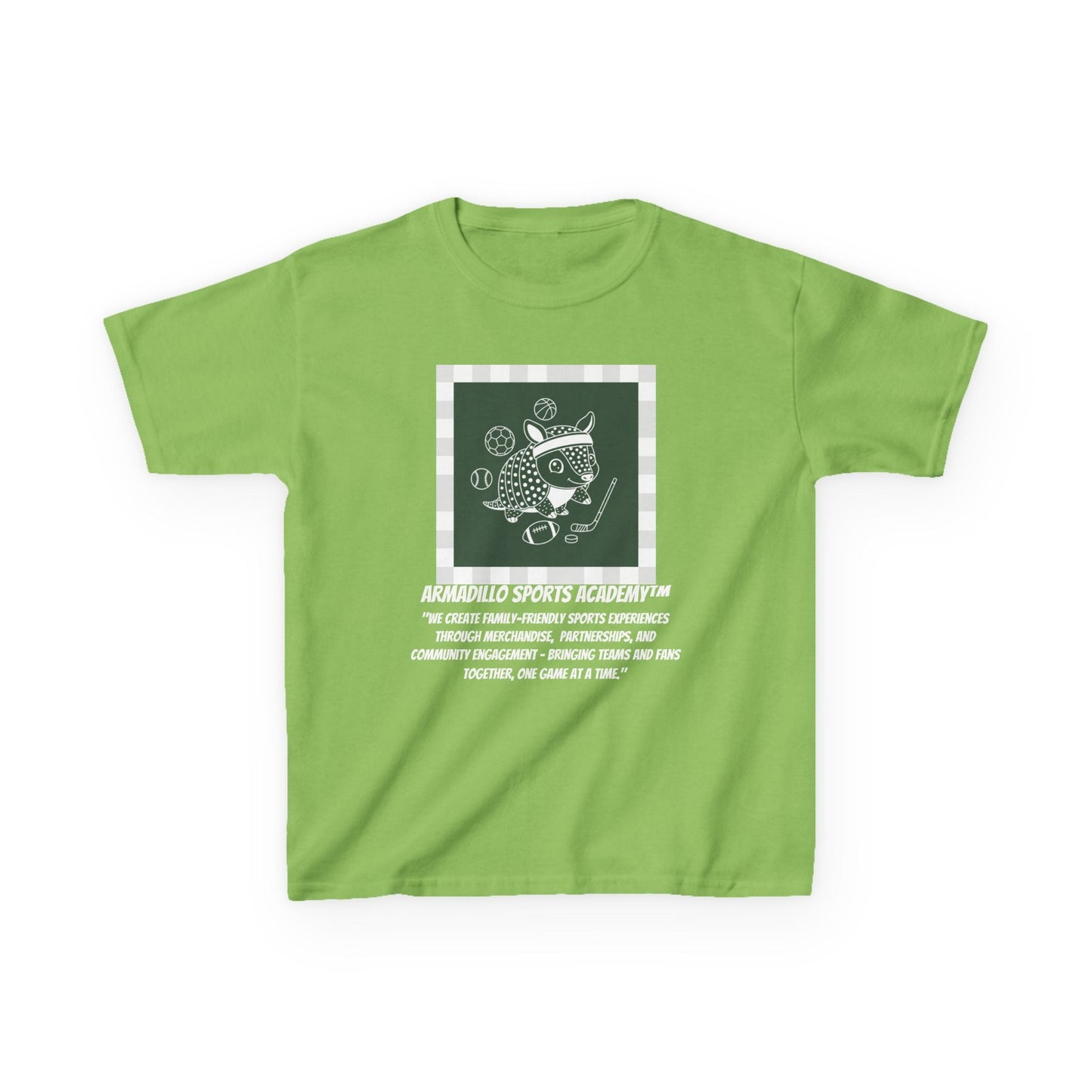 Kids Tee | Armadillo Sports Academy | Youth T-Shirt | Learn your Sport